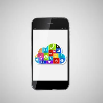 Cloud Computing Concept Vector Illustration イラスト素材