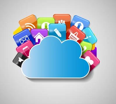 Cloud Computing Concept Vector Illustration Stock Illustration