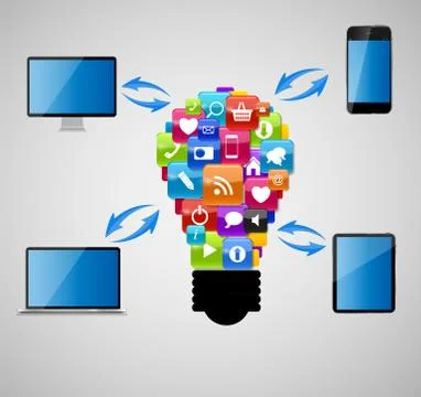 Cloud Computing Concept Vector Illustration Stock Illustration