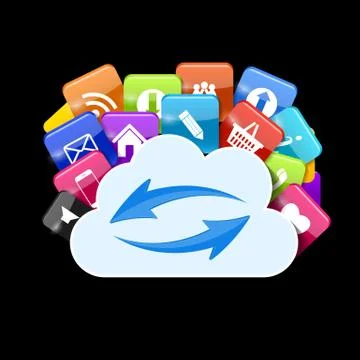 Cloud Computing Concept Vector Illustration Stock Illustration