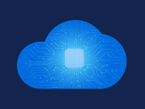 Cloud computing concept vector illustration	 Stock Illustration