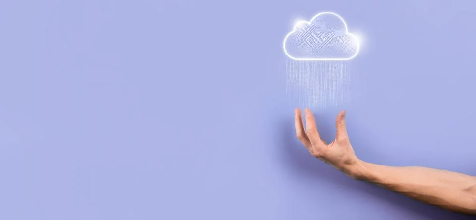 Cloud computing concept,cloud for transfer data.Cloud computing, big data cen Foto stock