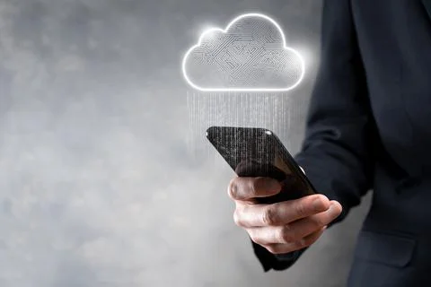 Cloud computing concept,cloud for transfer data.Cloud computing, big data cen Foto stock