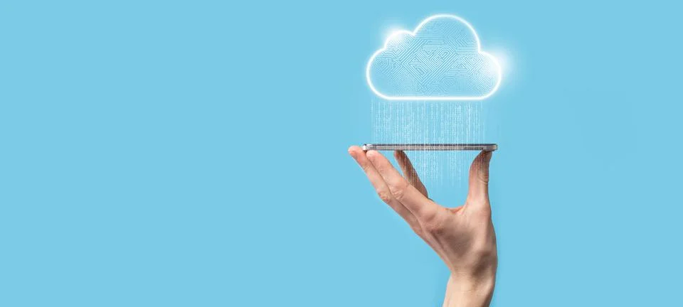 Cloud computing concept,cloud for transfer data.Cloud computing, big data cen 스톡 사진