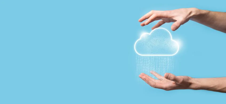 Cloud computing concept,cloud for transfer data.Cloud computing, big data cen 스톡 사진