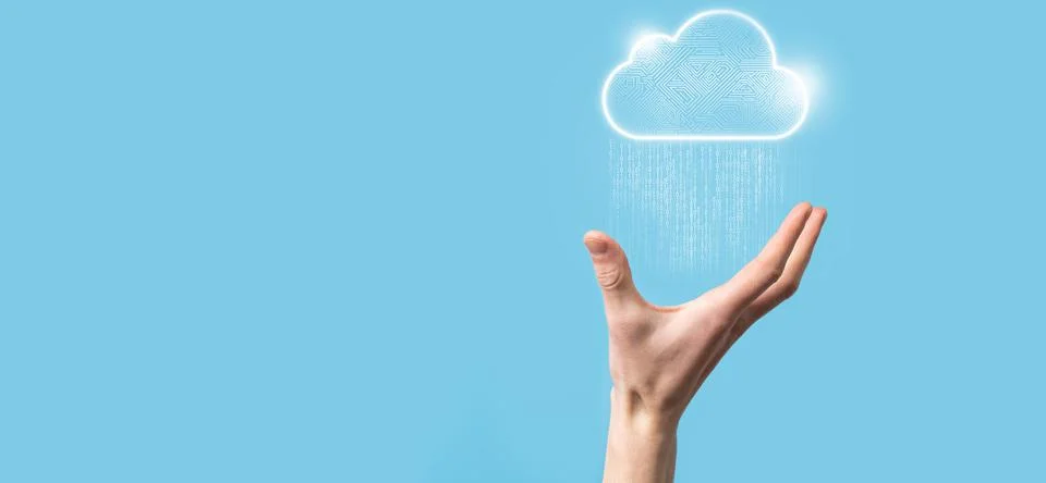 Cloud computing concept,cloud for transfer data.Cloud computing, big data cen 스톡 사진