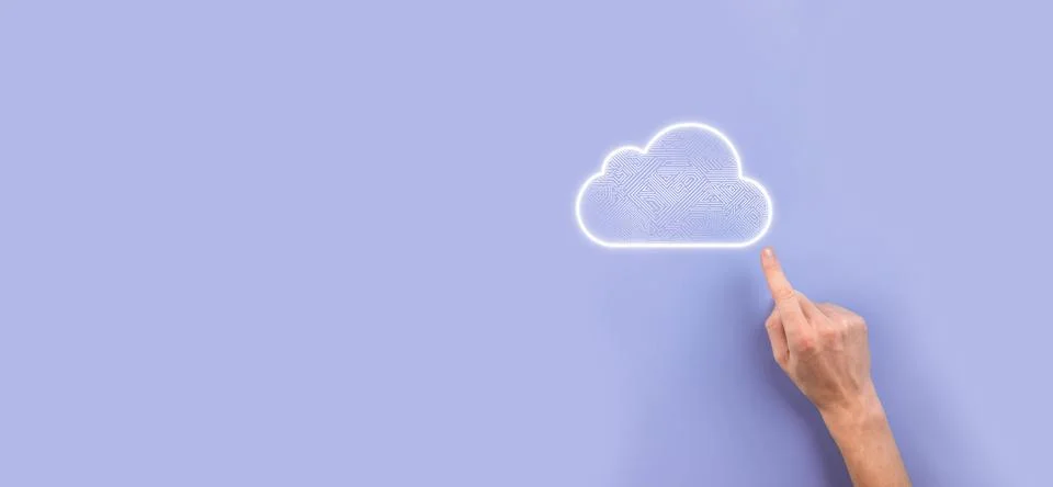 Cloud computing concept,cloud for transfer data.Cloud computing, big data cen 스톡 사진