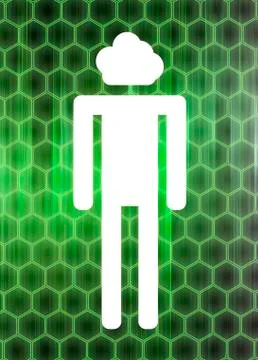 Cloud computing conceptual artwork イラスト素材