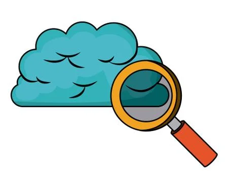 Cloud computing connection  isolated icon design イラスト素材