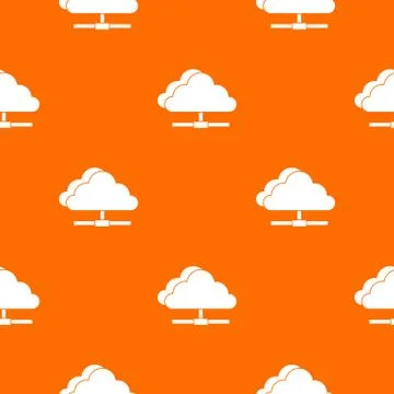 Cloud computing connection pattern seamless 스톡 일러스트