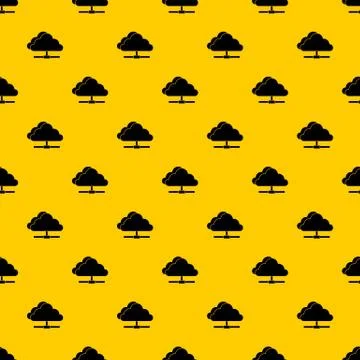 Cloud computing connection pattern vector 스톡 일러스트