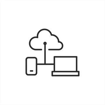 Cloud Computing Connectivity Icon Illustrazione stock