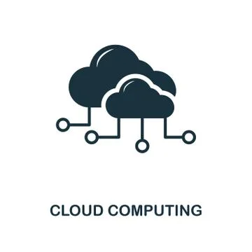 Cloud Computing creative icon. Simple element illustration. Cloud Computing Stock Illustration
