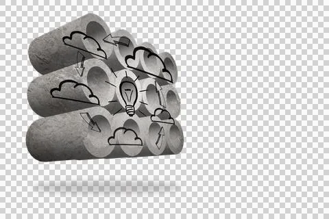 Cloud computing cycle on abstract screen 스톡 일러스트