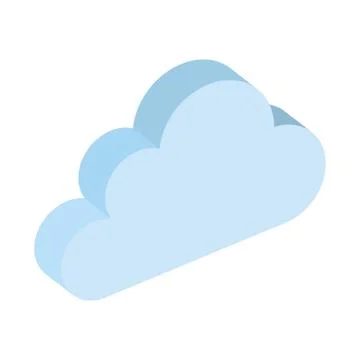 Cloud computing data center icon Stock Illustration