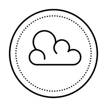 Cloud computing data center icon Stock Illustration