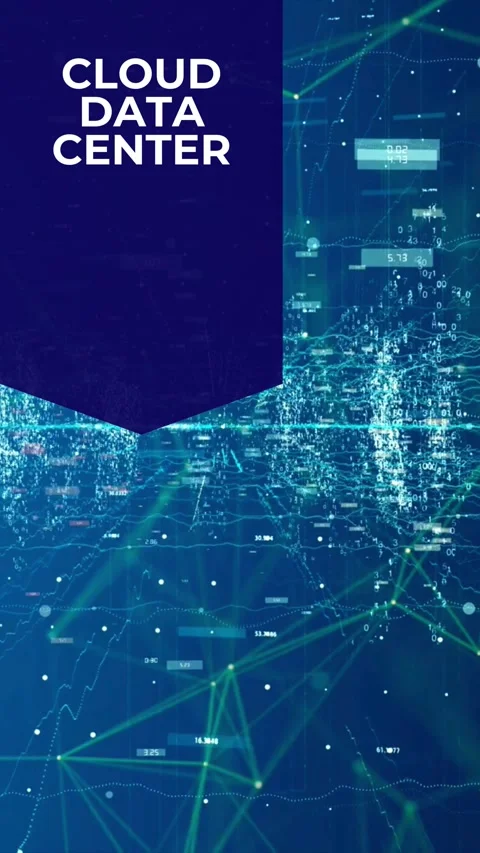 Cloud Computing Data Center Technology Background Animation Stock Footage 336267315