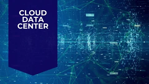 Cloud Computing Data Center Technology Background Animation Stock Footage 336267324