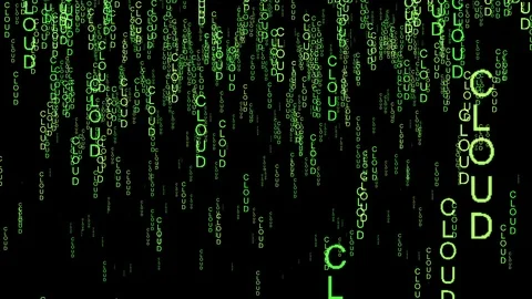 Cloud computing data code matrix style Stock Footage 117001508
