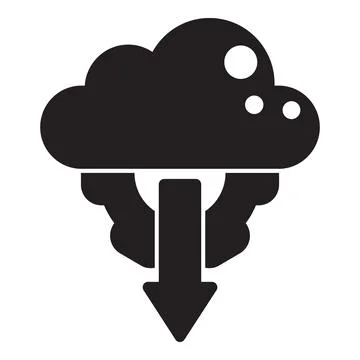 Cloud computing data downloading with gear symbol, cloud service and techno.. イラスト素材