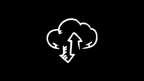 Cloud Computing Data Icon Stock Footage 346822991