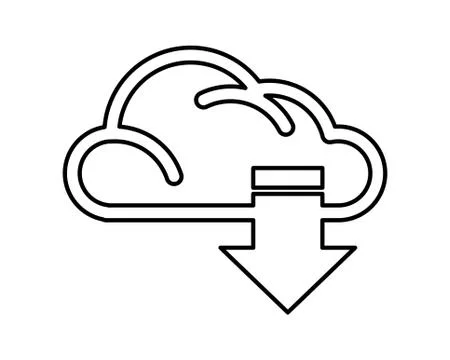 Cloud computing data isolated icon イラスト素材
