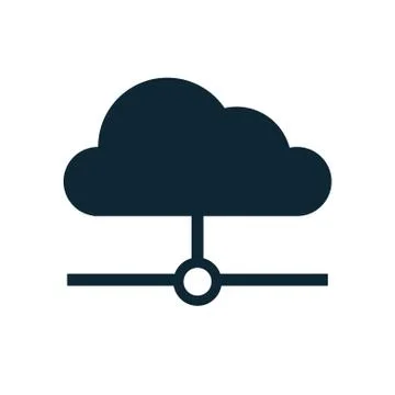Cloud computing data isolated icon イラスト素材