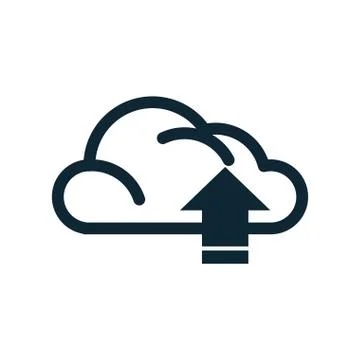 Cloud computing data isolated icon Stock Illustration