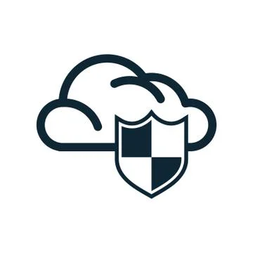 Cloud computing data isolated icon Illustrazione stock