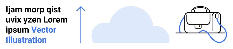 Cloud Computing with Data Migration and Secure Storage Solution Stock Illustration