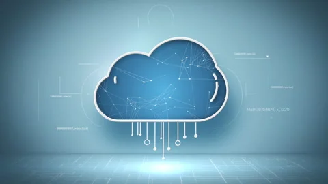 Cloud computing data network connection digital technology concept Stock Footage 326024291