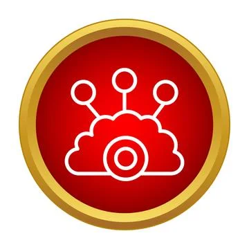 Cloud computing data network connection icon Illustrazione stock