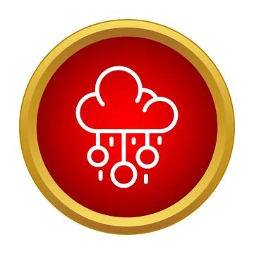 Cloud computing data network storage icon design Illustrazione stock