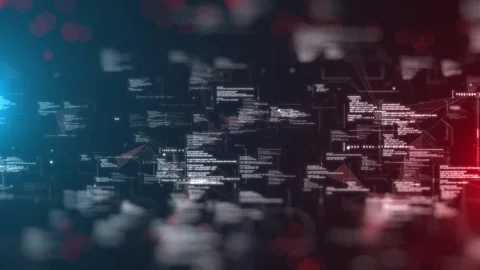 Cloud Computing Data Networks Digital Infrastructure Security Encryption Stock Footage 302519334