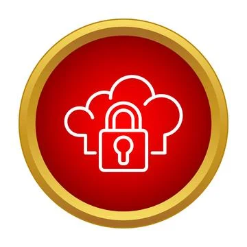 Cloud computing data security protecting network storage イラスト素材