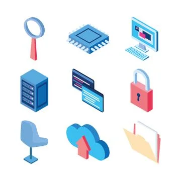 Cloud computing data server office computer circuit technology internet 스톡 일러스트