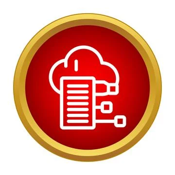 Cloud computing data storage and network connection icon イラスト素材