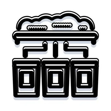 Cloud computing data storage network server infrastructure concept イラスト素材