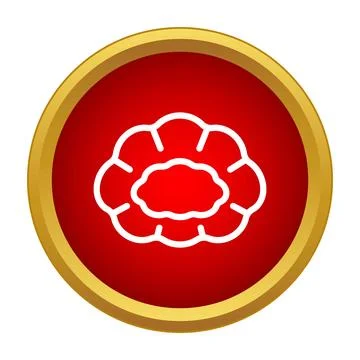 Cloud computing data storage network server icon Stock Illustration