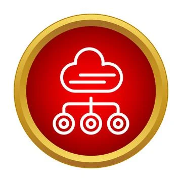 Cloud computing data storage network system icon イラスト素材