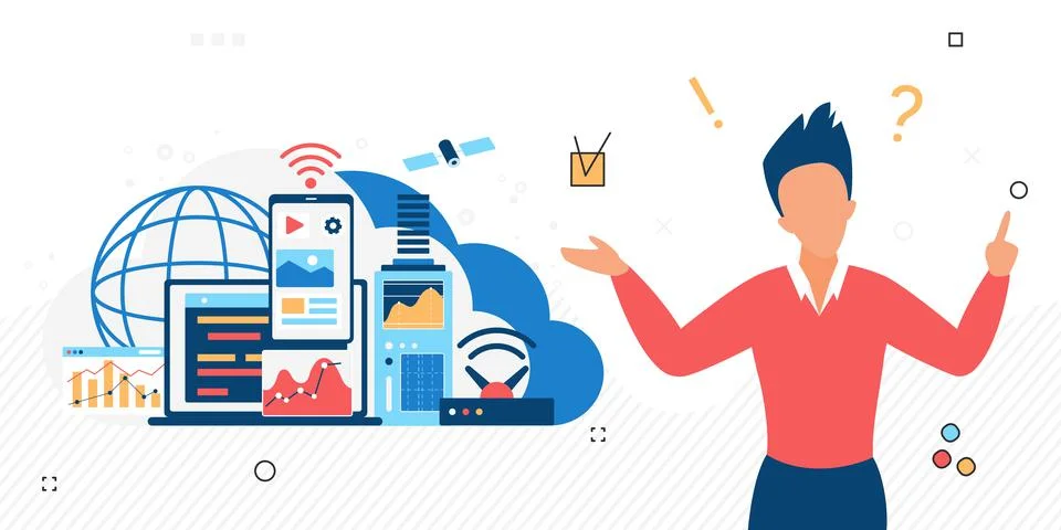 Cloud computing data storage technology sources イラスト素材