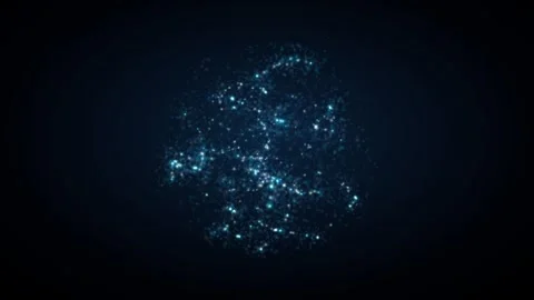 Cloud computing data streams with sphere pulse cyber Video stock 339316865