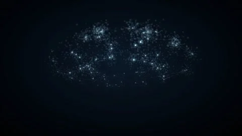 Cloud computing data streams with torus wave Stock Footage 339316878