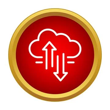 Cloud computing data transfer icon syncing files イラスト素材