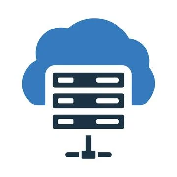 Cloud, computing, database icon. Simple editable vector illustration. 스톡 일러스트