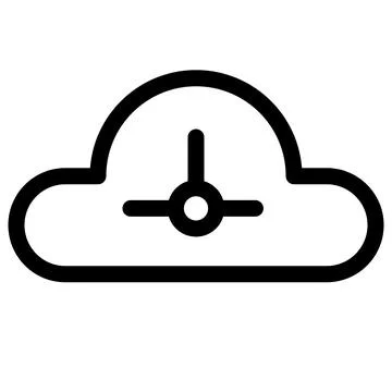 Cloud Computing- Decentralized AI Data Storage Icon Stock Illustration