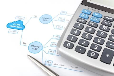 Cloud computing decision Stock Photos