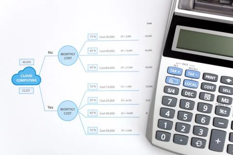 Cloud computing decision Stock Photos