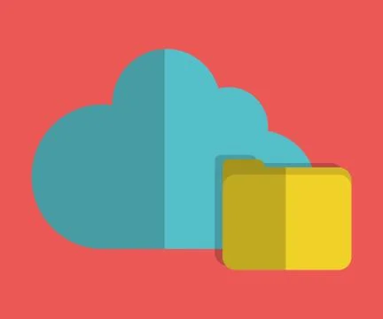 Cloud computing design. file icon.  Vector graphic 스톡 일러스트