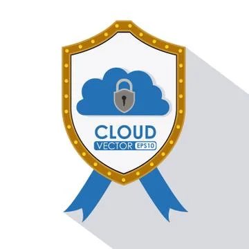 Cloud computing design Stockillustratie